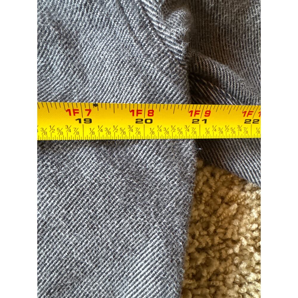 Patagonia Organic Cotton Black Gray Medium Flannel Button Up - Picture 6 of 8